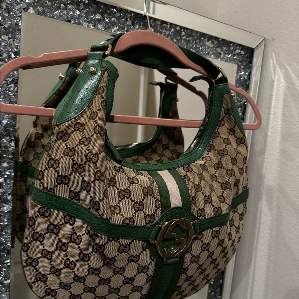 Gucci Green and Brown Women's Bag - Picture 3 of 4